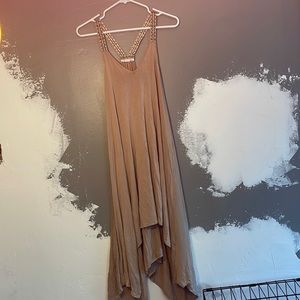 women’s tan dress
